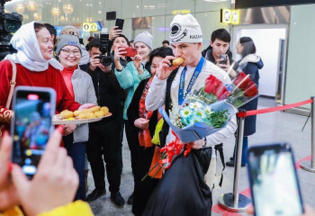 В Астане встретили спортсменов вернувшихся с Универсиады-2023