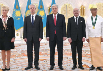 Президент  бірқатар мемлекеттің елшілерінен сенім грамоталарын қабылдады