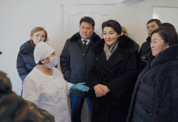 Ажар Гиният посетила сельские медпункты в Карагандинской области
