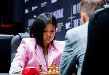 Bibisara Assaubayeva beats well-known grandmaster Sergey Karjakin