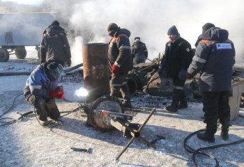 В Экибастузе ведется ремонт сразу на нескольких участках теплосети