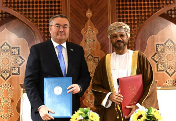 Kazkah FM pays official visit to to Sultanate of Oman