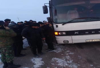 Более 50 человек эвакуировали из автобуса на трассе Алматы-Ташкент