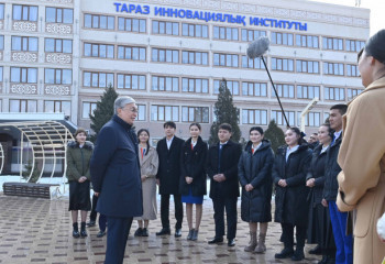 Мемлекет басшысы Тараз қаласындағы Студенттер үйіне барды