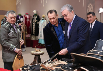 Президент посетил выставку ремесленников Жамбылского региона