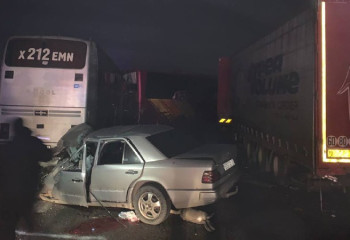 Один человек  погиб в результате столкновения 8 машин в Алматинской области