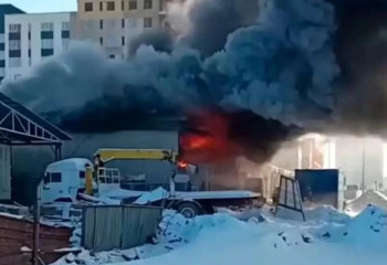 Астанада техникалық қызмет көрсету орталығынан өрт шықты