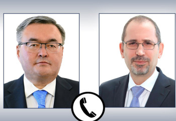 On telephone conversation between Kazakh , Jordan FMs