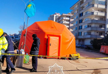 ТЖМ дәрігерлері Газиантепте медициналық көмек көрсету пунктін ашты