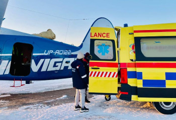 Более 190 вылетов выполнено медицинской авиацией в Карагандинской области