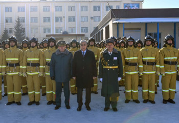 Президент Мәлік Ғабдуллин атындағы Азаматтық қорғау академиясына барды