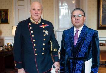 Қазақстан Елшісі Норвегия Короліне сенім грамотасын тапсырды