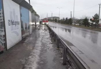 Шымкент қаласының көшелерін су басты