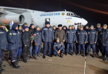 Астанаға Түркиядағы құтқарушылардың екінші легі оралды