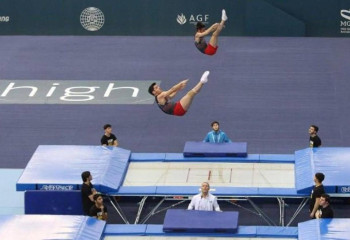 Kazakhstani gymnasts win two gold medals at World Cup stage