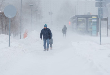 Winter storm warning issued in nine regions of Kazakhstan