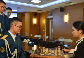 Бибісара Асаубаева әскери колледжде шеберлік сабағын өткізді