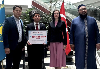 Свыше 100 млн тенге передала Национальная волонтерская сеть для пострадавших в Турции