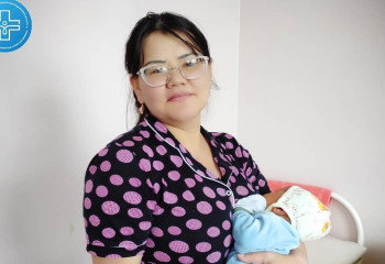 Мальчик-богатырь весом 5 кг родился в Темиртау