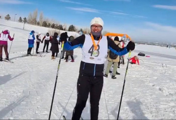 Елордада қысқы триатлон жарысы өтті