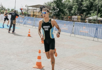 Kazakhstani triathlete wins gold at Africa Cup of Nations