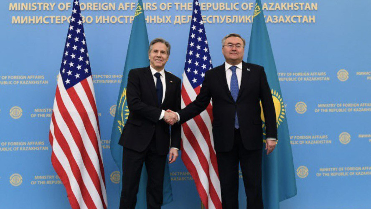 Госсекретарь США встретился с министром иностранных дел Казахстана