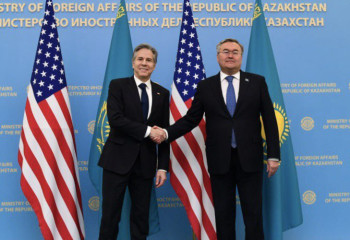 Госсекретарь США встретился с министром иностранных дел Казахстана