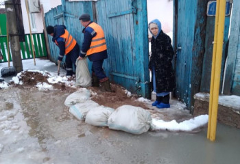 БҚО-да көшелер мен аулаларды су басты