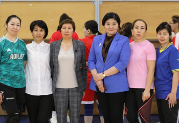 В министерствах прошли соревнования по волейболу среди женских команд