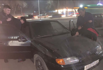 Автоугонщиков задержали алматинские полицейские