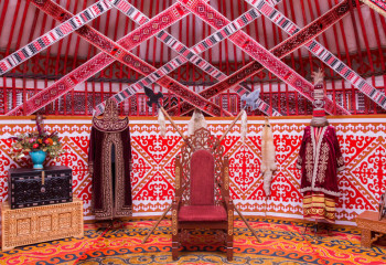 Германияда қазақтың киіз үйі көпшіліктің қызығушылығын тудырды