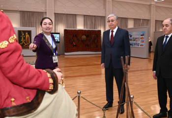 Kazakh President visits Atameken Palace of Arts