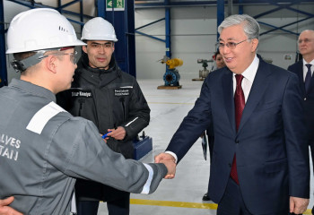Президент «PetrolValves Kazakhstan» өндіріс цехына барды