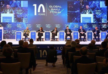 Kazakh Minister of Information speaks  at X Baku Global Forum