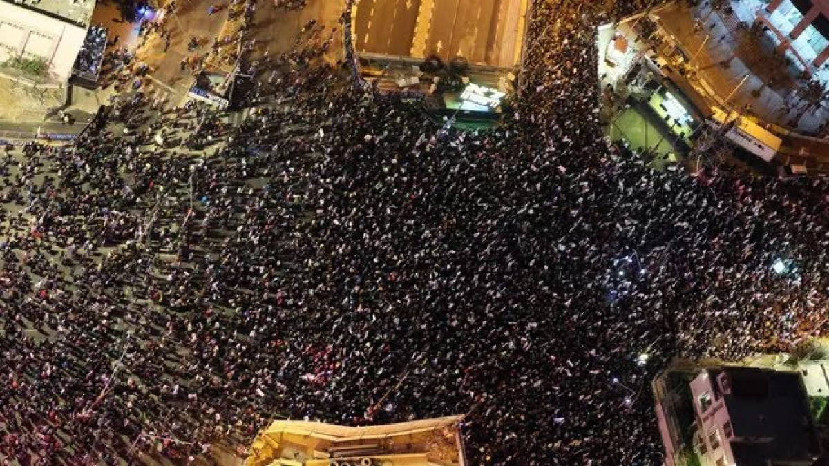 В Израиле на акцию протеста вышли полмиллиона человек