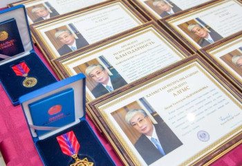 Ұлттық ұланның әскери қызметкерлеріне құрмет көрсетілді