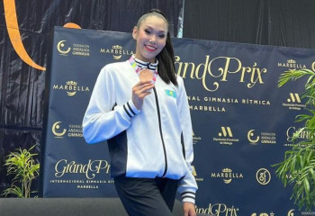 Kazakhstani gymnast becomes medalist of Grand Prix in Spain