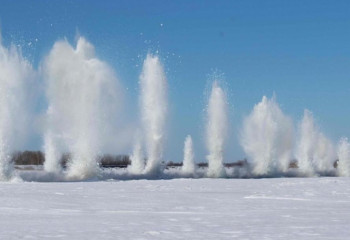 Взрывные работы проводятся на реках Акмолинской области