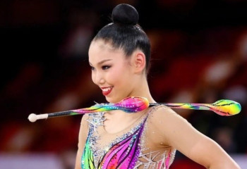 Kazakh rhythmic gymnast wins bronze at FIG Grand Prix Marbella 2023
