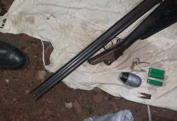 Схрон оружия и боеприпасов обнаружили полицейские в Жамбылской области