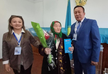 Одной из первых в области Жетысу проголосовала 101-летняя жительница