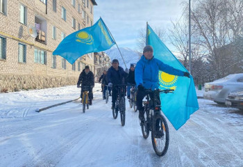 Молодежь Текели организовала велопробег