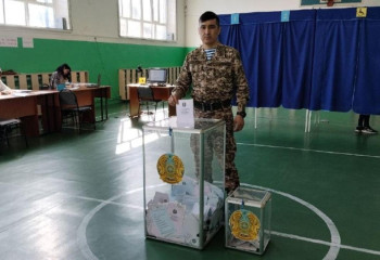 Талдықорғандық ержүрек әскери қызметкер өз дауысын берді