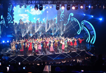 Глава государства посетил концерт посвященный творчеству Шамши Калдаякова