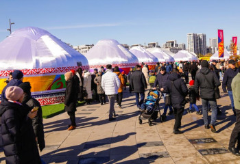 Инновационная юрта появилась в столице на Наурыз