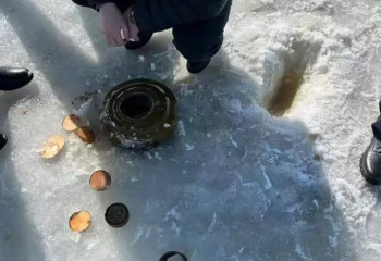 Көкшетауда Қопа көлінен мина табылды