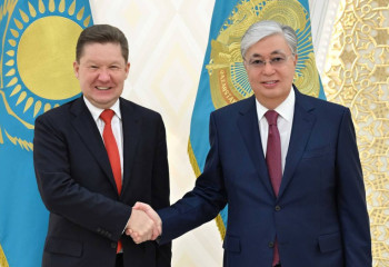 Президент «Газпром» төрағасымен жаңа жобаларды талқылады