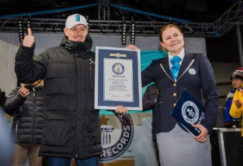 Shymbulak sets Guinness record