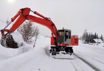 Ақмола облысында бір жарым миллион текше метр қар шығарылды