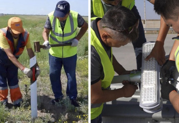 Около 8 тысяч новых дорожных знаков установят на республиканских трассах